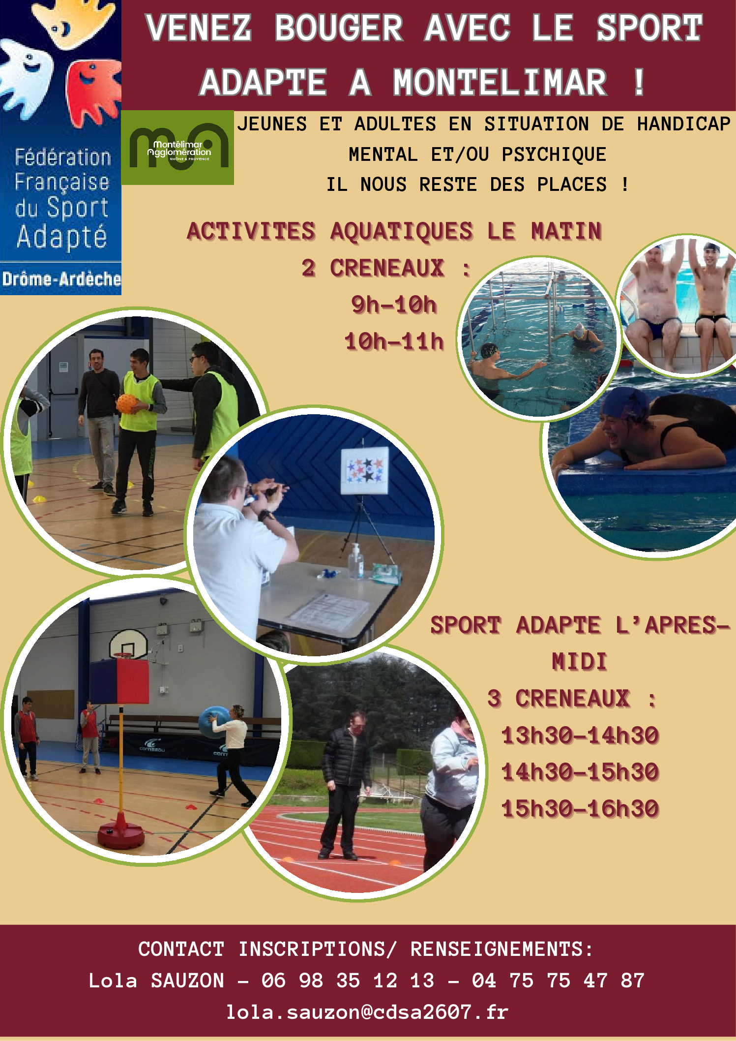 Affiche activités Montélimar